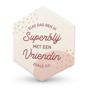 Keramieken onderzetter - Vriendin