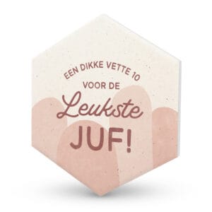 Keramieken Onderzetter - Juf