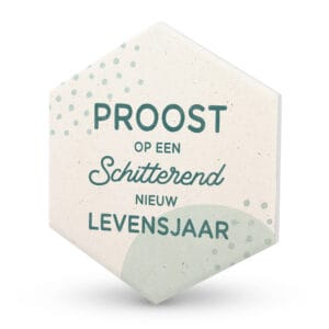 Keramieken onderzetter - Levensjaar