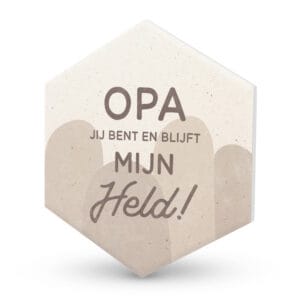 Keramieken onderzetter - Opa