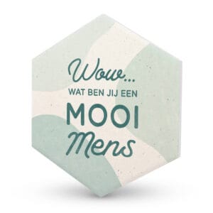 Keramieken onderzetter - Mooi mens
