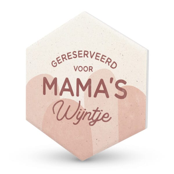 Keramieken Onderzetter - Mama's Wijntje