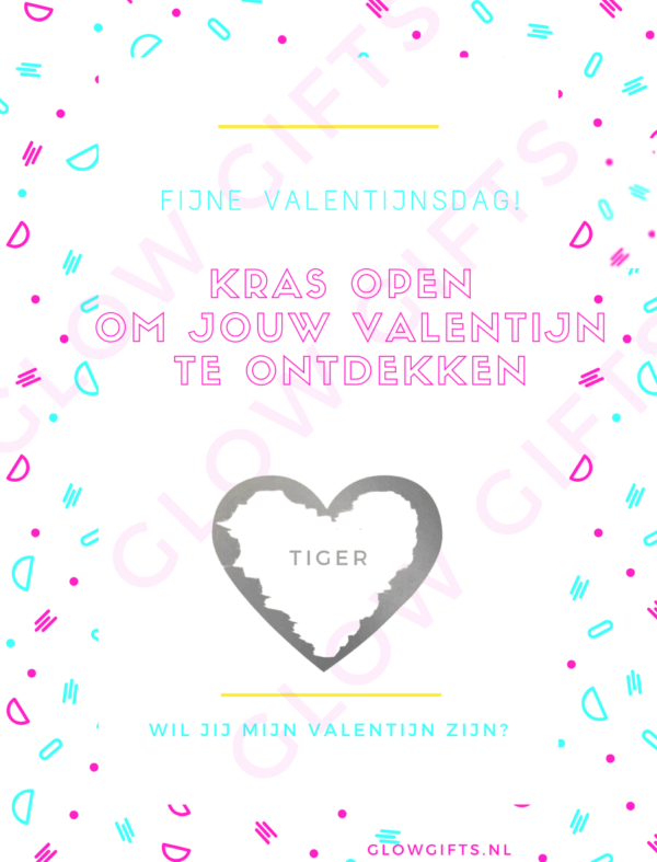 Kraskaart - Valentijnsdag Zilver