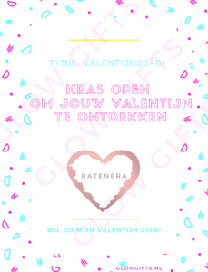 Kraskaart - Valentijnsdag Rose