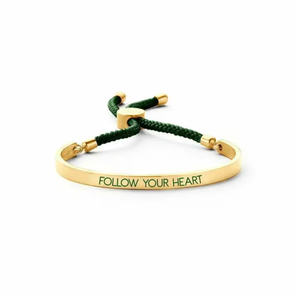 Armband - Follow your heart Green Gold