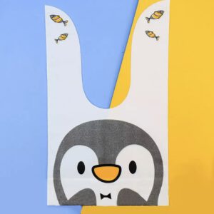 Uitdeelzakjes - Pinguïn oren 10x16cm