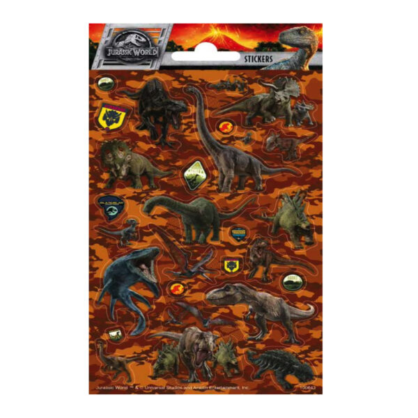 Jurassic World stickervel