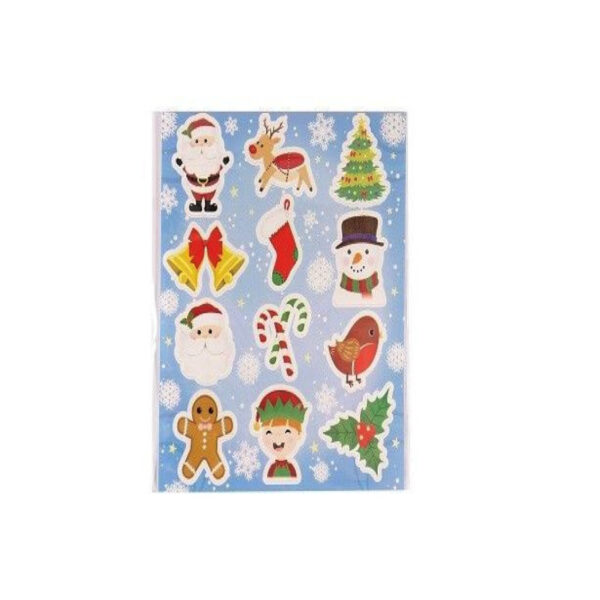 Kerst stickervel