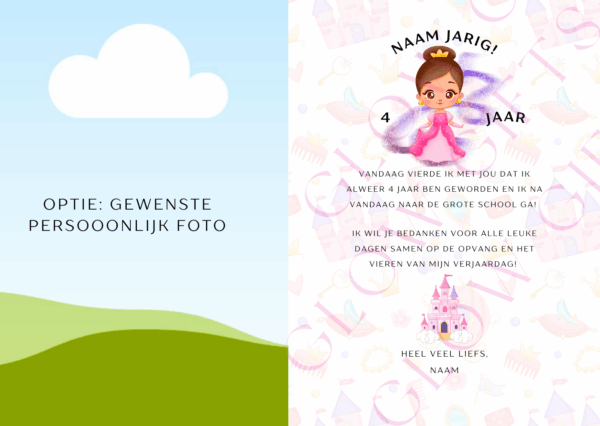 Van opvang naar school – Prinses