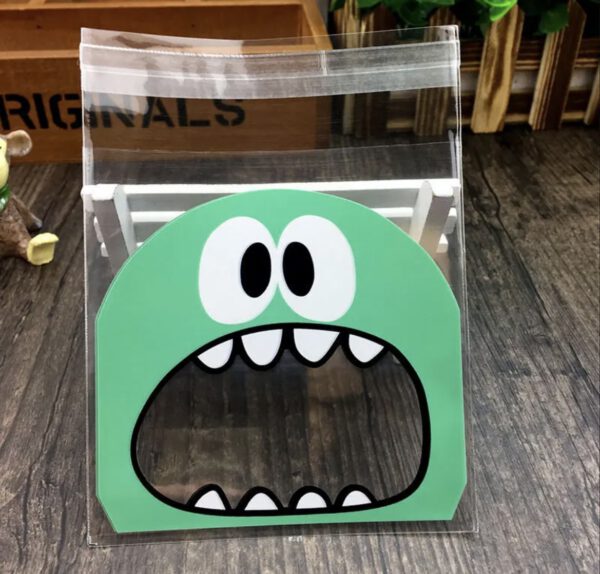 Monster zakje 8x8cm - Afbeelding 2
