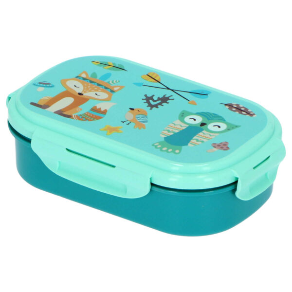 Lunchbox met bestek Animals