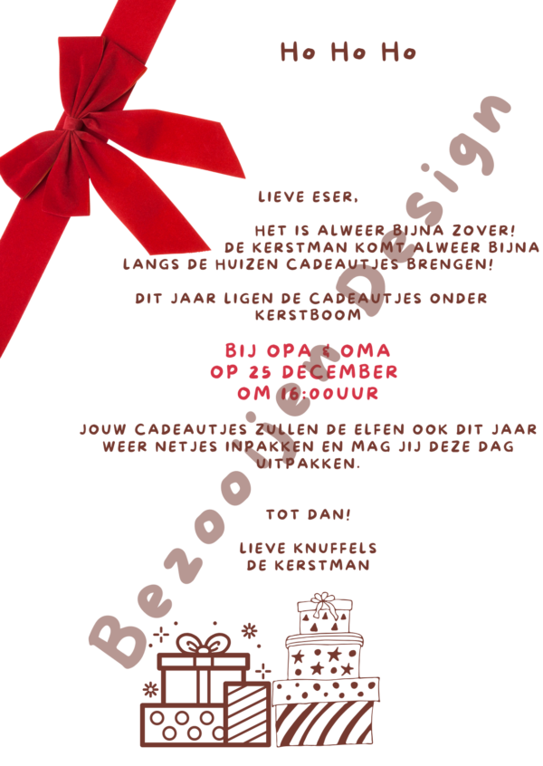 Kerst cadeaubox incl. uitnodiging - Afbeelding 2