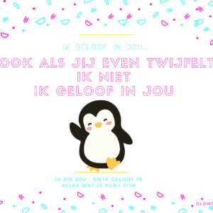 Kaartje - Ik geloof in jou!