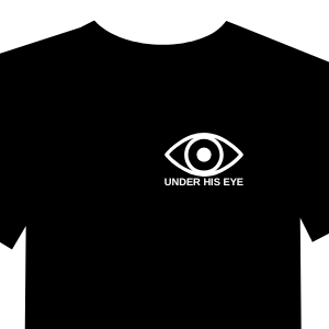 Strijk applicatie - Under his eye - Klein