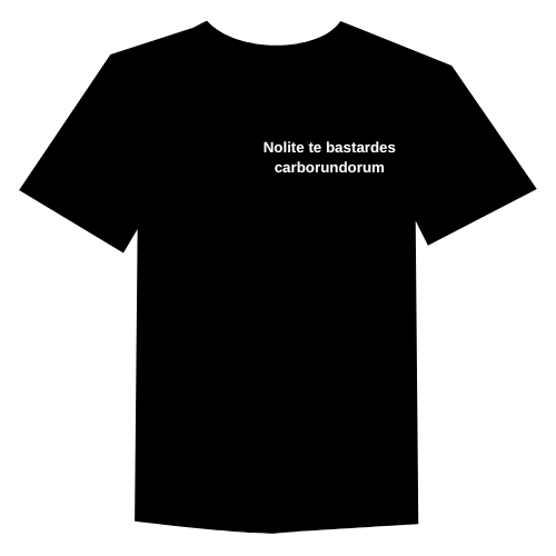 Strijk applicatie - Nolite te bastardes