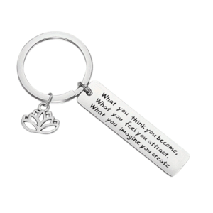 Boeddha quote sleutelhanger