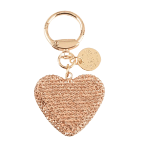 Sleutelhanger - Hart strass champagne