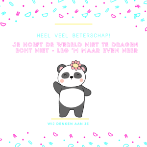 Kaartje - Wereld dragen