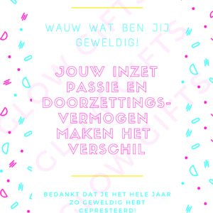 Kaartje - Wauw geweldig