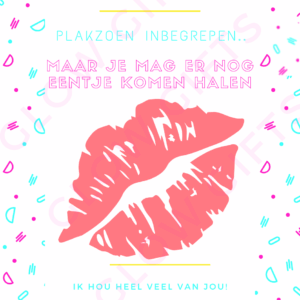 Kaartje - Plakzoen inbegrepen