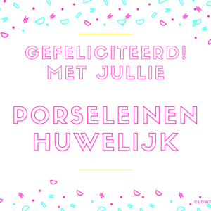 Kaartje - Porseleinen Huwelijk