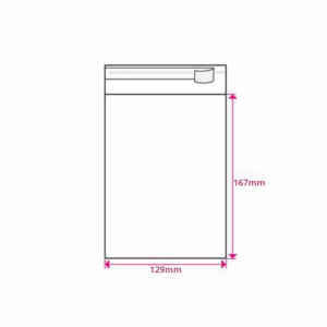 Zakjes Transparant Met Plakstrip 17x13cm