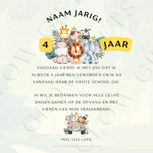 Van opvang naar school - Jungle