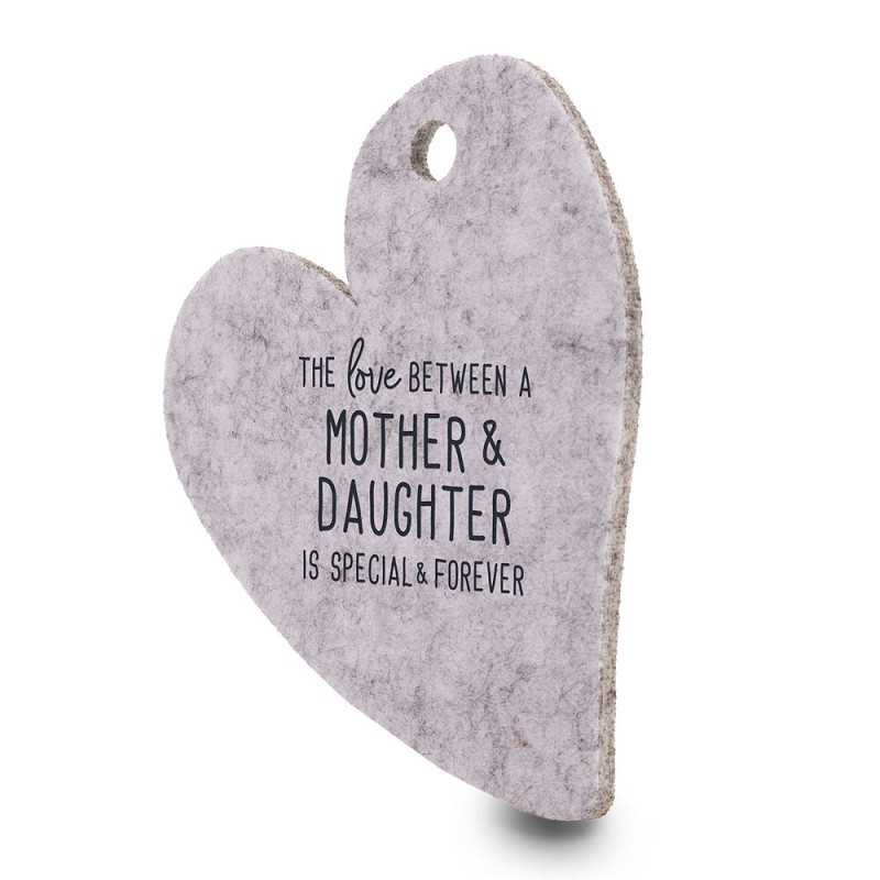 Vilten Onderzetter Hart - Mother & Daughter