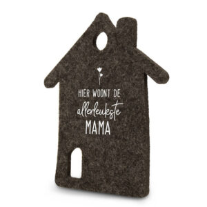 Vilten Onderzetter Huis - Mama